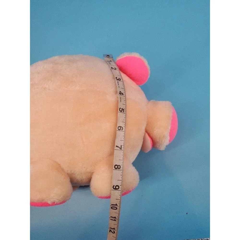 Vtg 80s Cloud 9 Plush Pig Carnival Prize Toy Dan Brechner Stuffed Animal 9